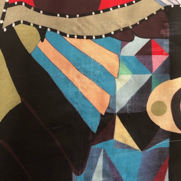 SOLD- ⭐HOST PICK- QIAN MO GE- VINTAGE BOHEMIAN PRINT CHIFFON DRESS-ORIENTAL P… - Picture 15 of 16